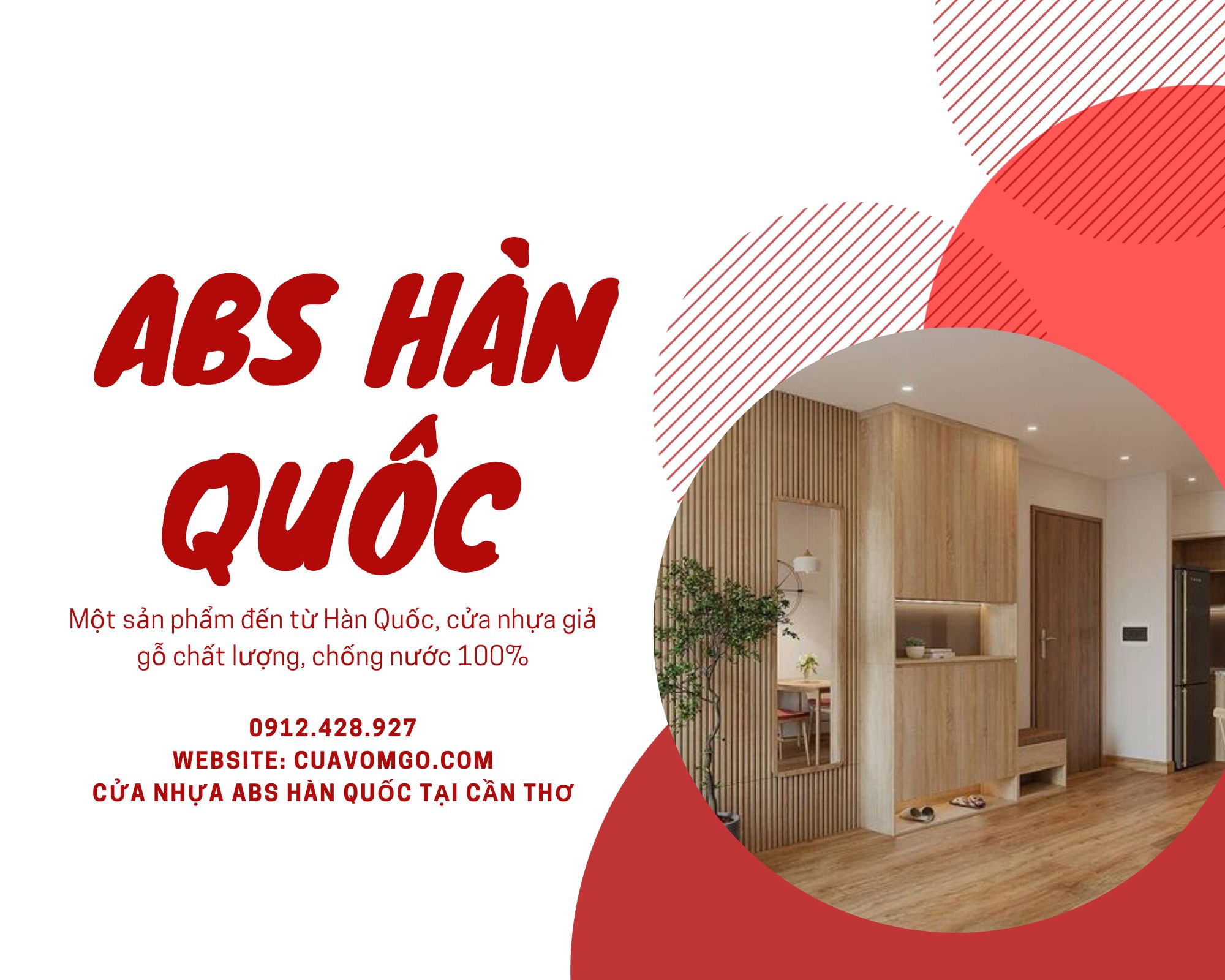 Cửa nhựa ABS Hàn Quốc tại Cần Thơ  báo giá trọn gói