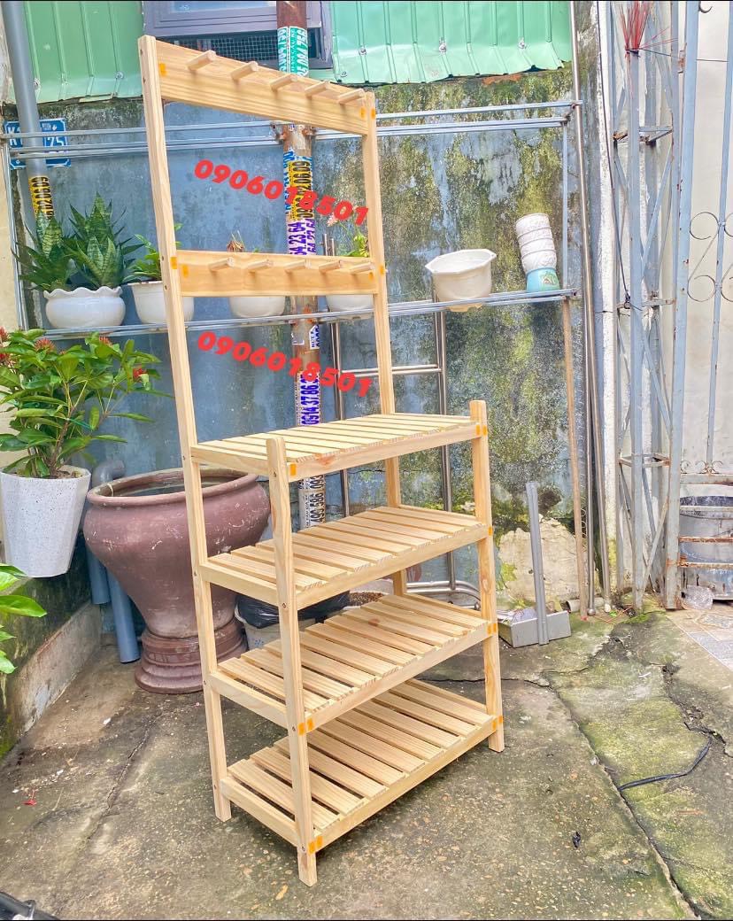 Mẫu mới- kệ giày dép có giá treo gỗ thông tại Đà Nẵng 0906018501