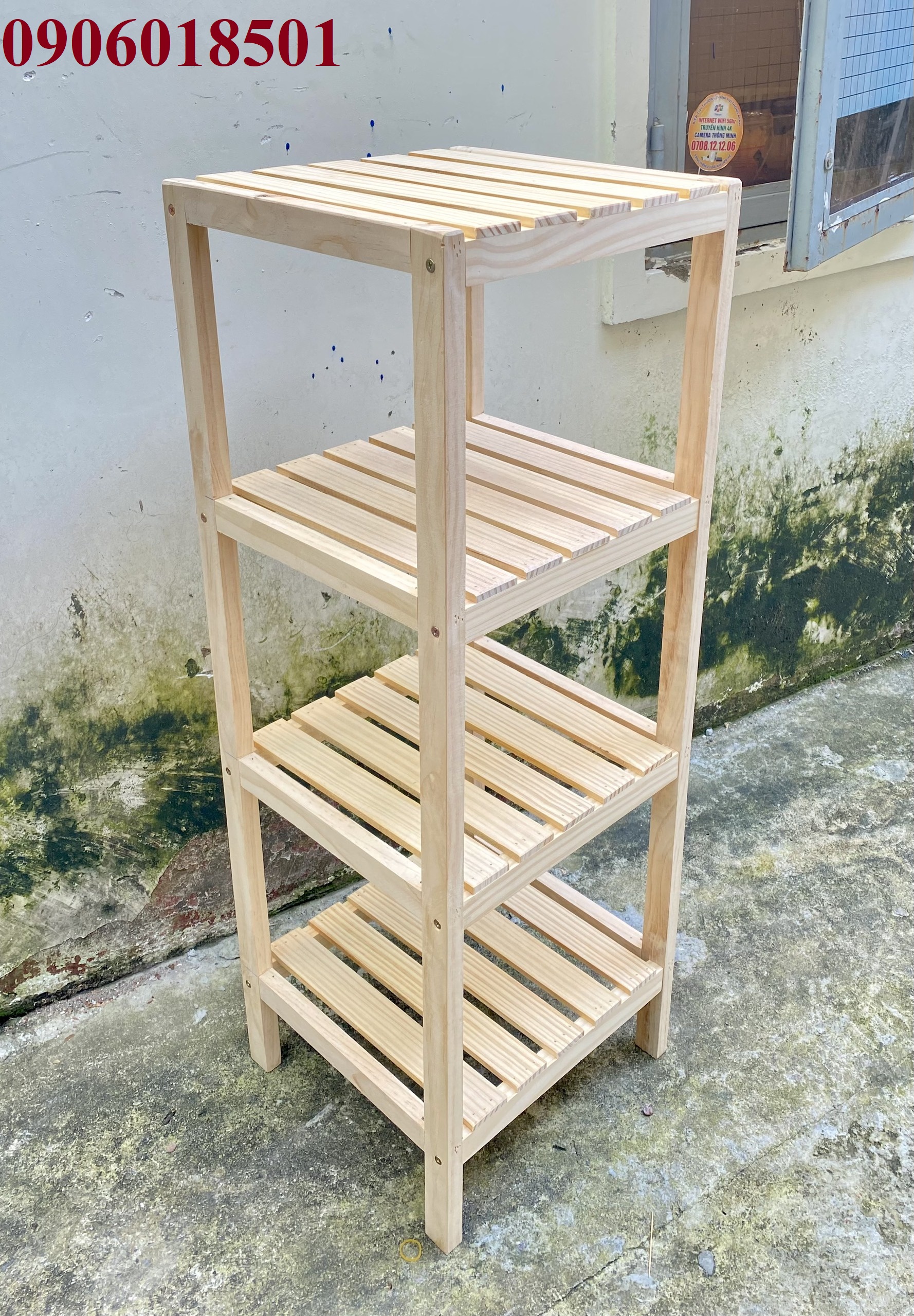 Tab kệ 4 tầng gỗ thông tại Đà Nẵng 0906018501