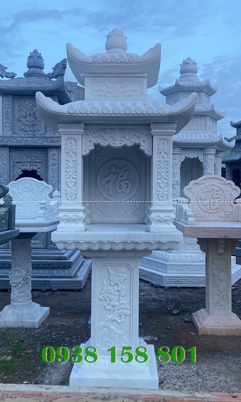 Cây hương đá - Mẫu cây hương thờ lăng mộ, nghĩa trang bằng đá Long An