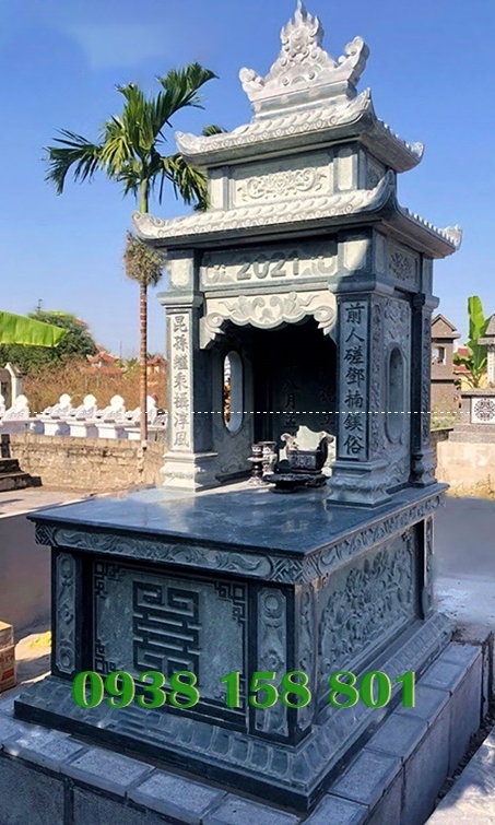 Mộ có mái - Mẫu mộ đá 1 mái 2 mái 3 mái đao giá rẻ đẹp bán Lâm Đồng