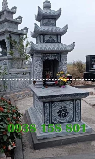 Mẫu mộ đá đẹp chôn cất ông bà, cha mẹ ở Bình Định - Mộ đá cải táng