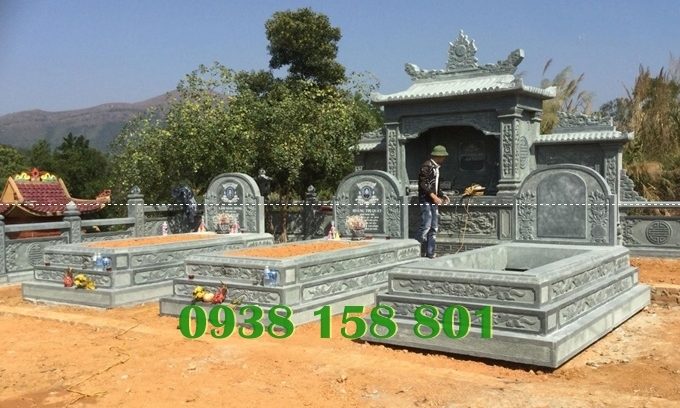 Những mẫu mộ đơn bằng đá xanh tự nhiên nguyên khối giá rẻ ở Cần Thơ