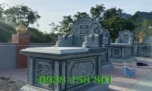 Những mẫu mộ đơn bằng đá xanh tự nhiên nguyên khối giá rẻ ở Cần Thơ