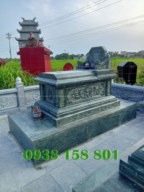 Những mẫu mộ đơn bằng đá xanh tự nhiên nguyên khối giá rẻ ở Cần Thơ