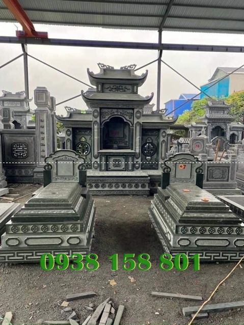 Những mẫu mộ đơn bằng đá xanh tự nhiên nguyên khối giá rẻ ở Cần Thơ