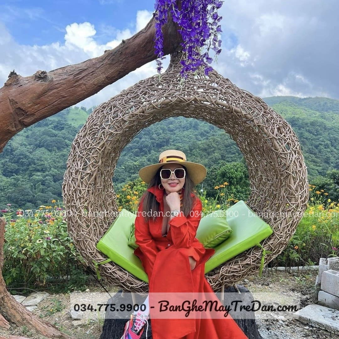 Ghế tổ chim để ngoài trời cho khu resot, phim trường