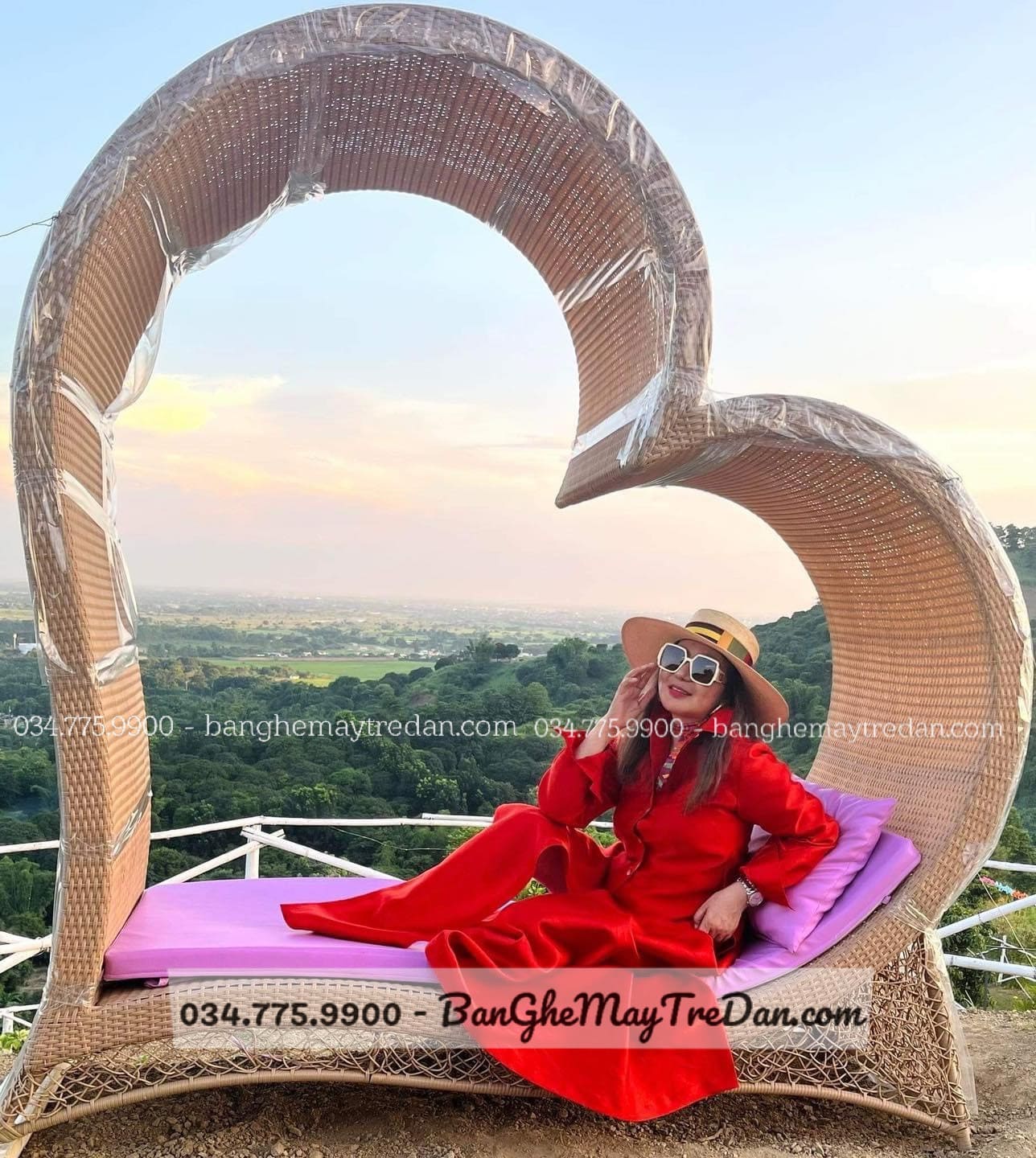 Ghế chụp ảnh ngoài trời tạo hình độc đáo