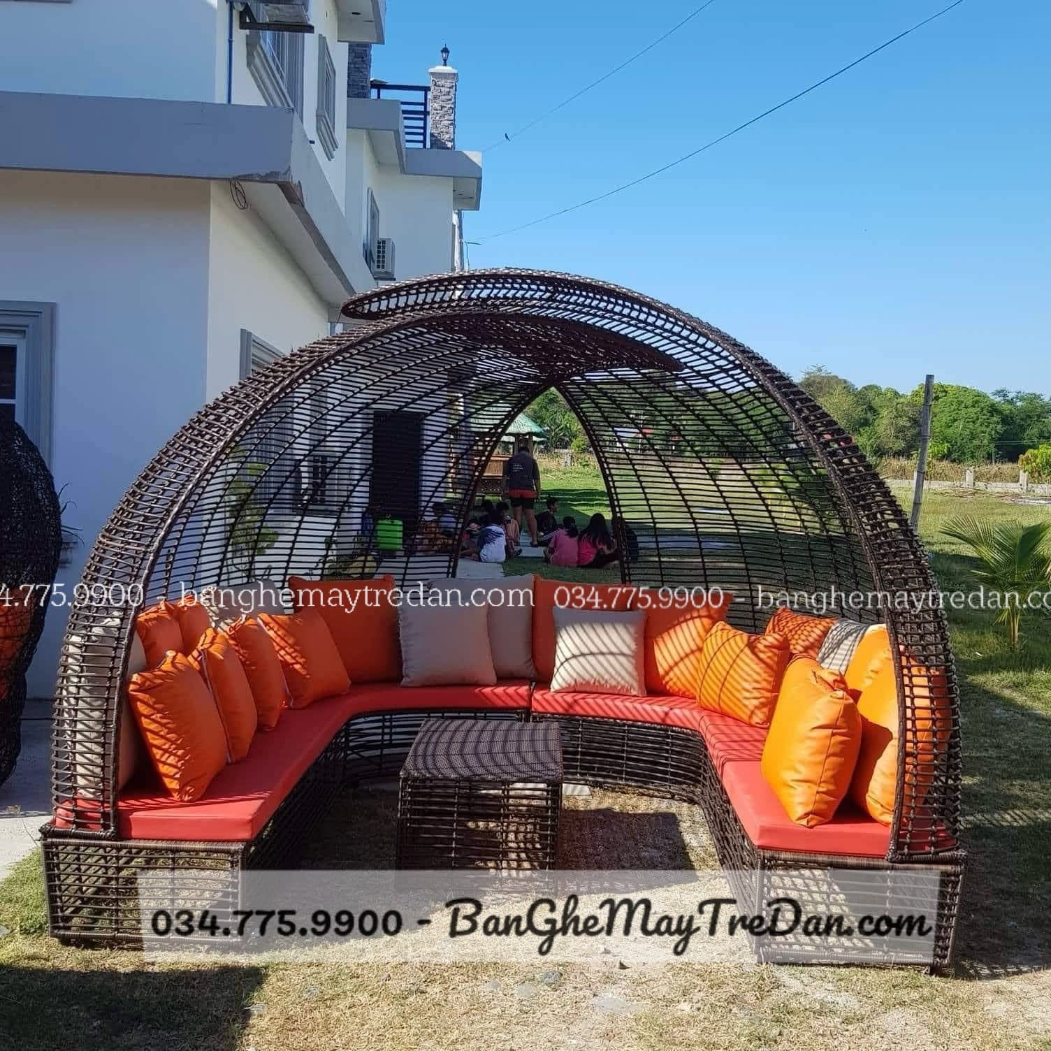 Ghế tổ chim để ngoài trời cho khu resot, phim trường