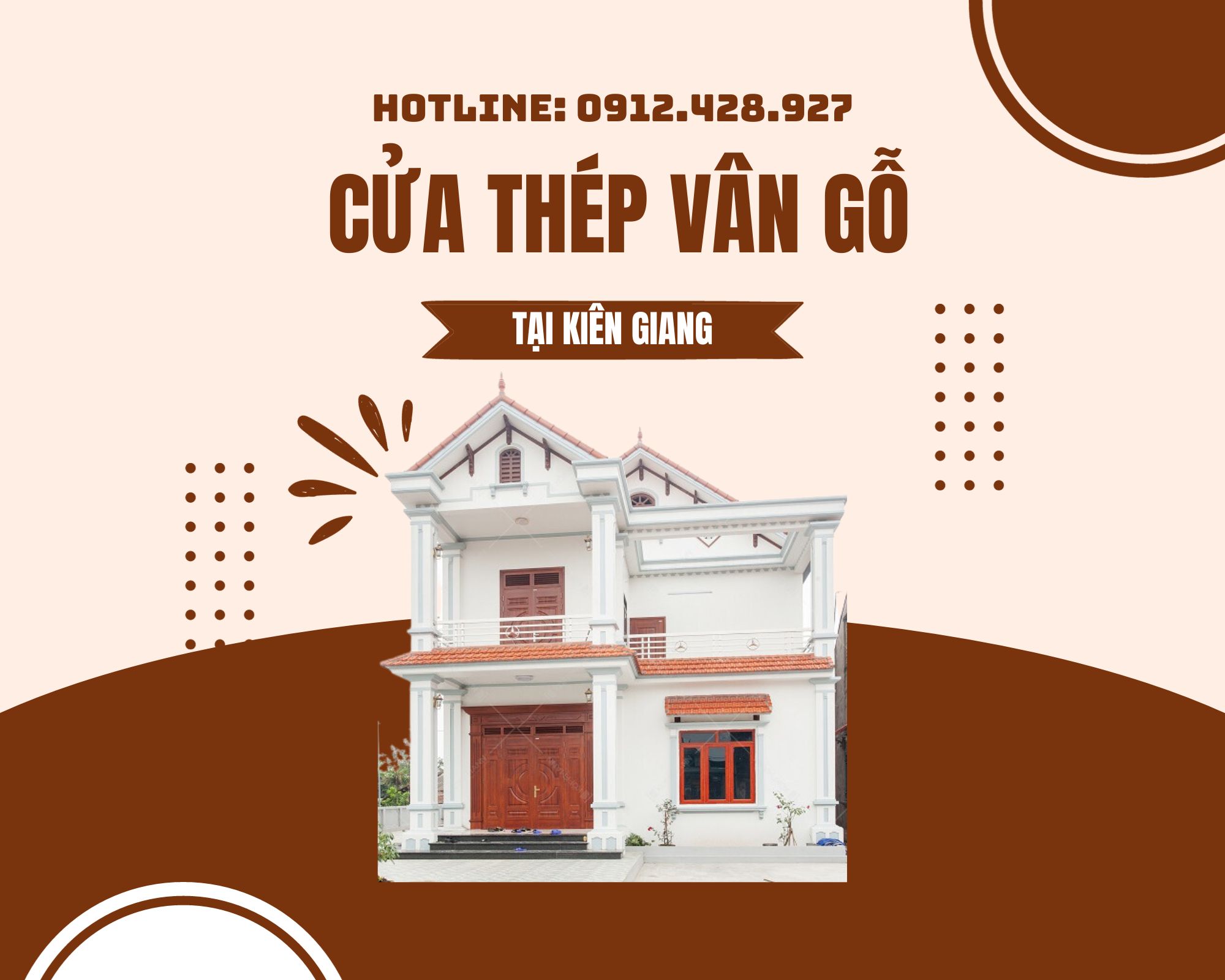 Cửa Thép Vân Gỗ tại Kiên Giang  Báo giá trọn gói