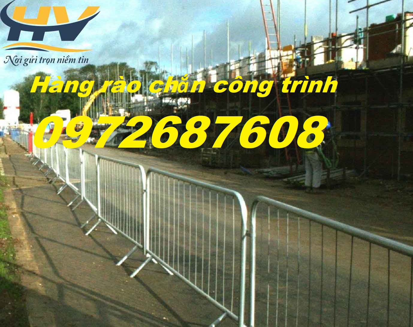 Rào chắn di động, khung hàng rào di động thép không rỉ tại TP HCM