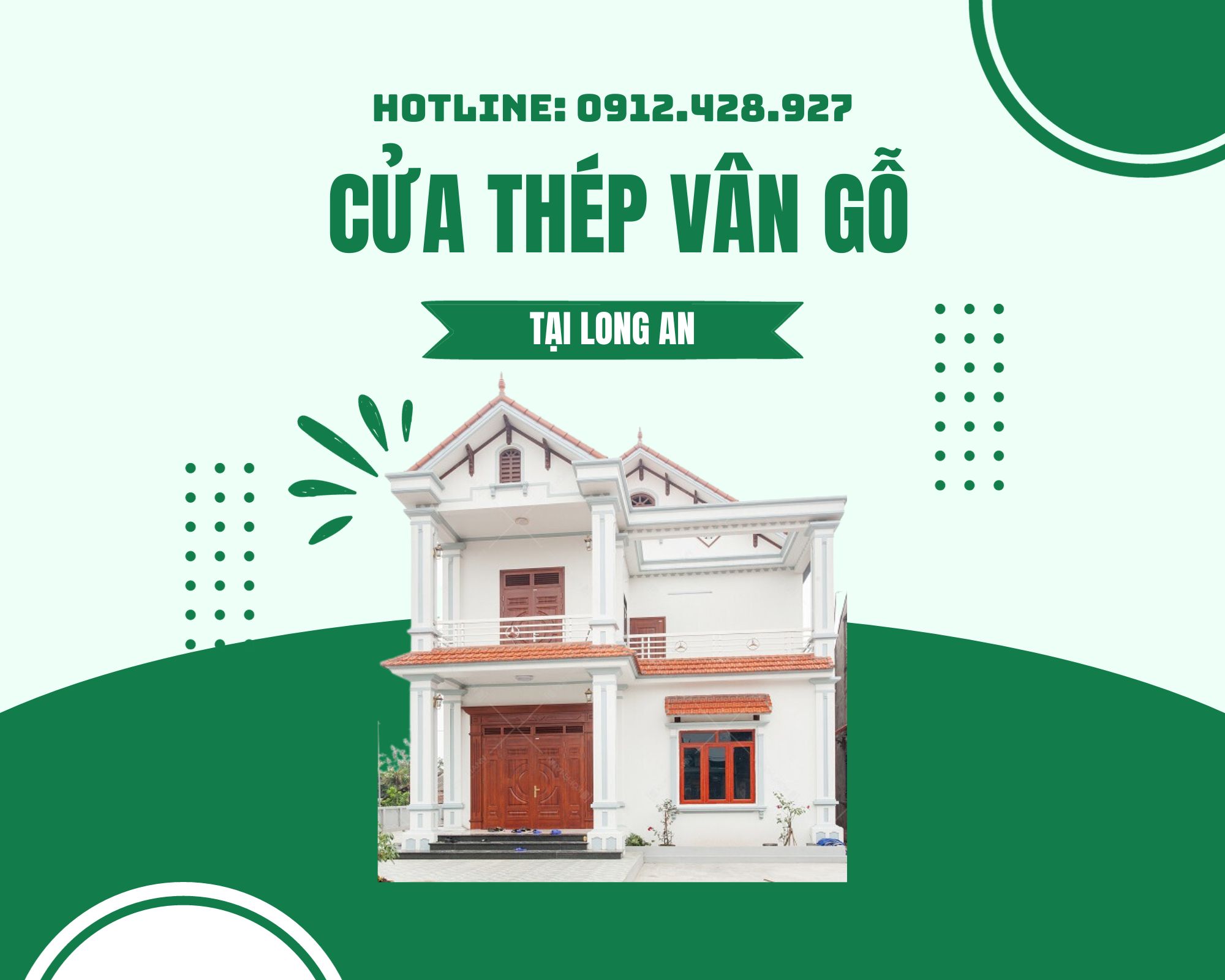 Cửa Thép Vân Gỗ tại Long An  Báo giá trọn gói tại Long An