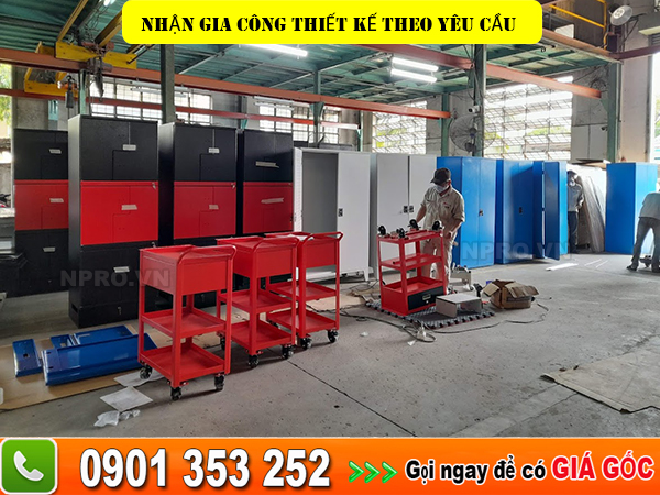 Tủ dụng cụ, tủ đồ nghề NPRO - Nhận gia công theo yêu cầu khách hàng