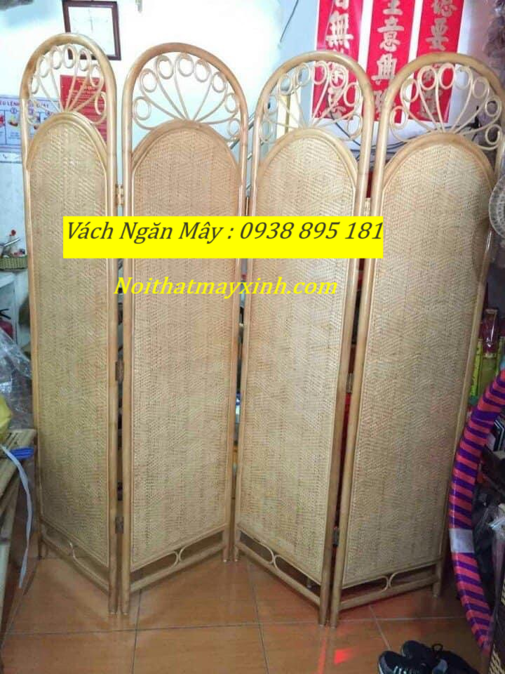 Vách ngăn mây đan, bình phong mây tự nhiên giá rẻ