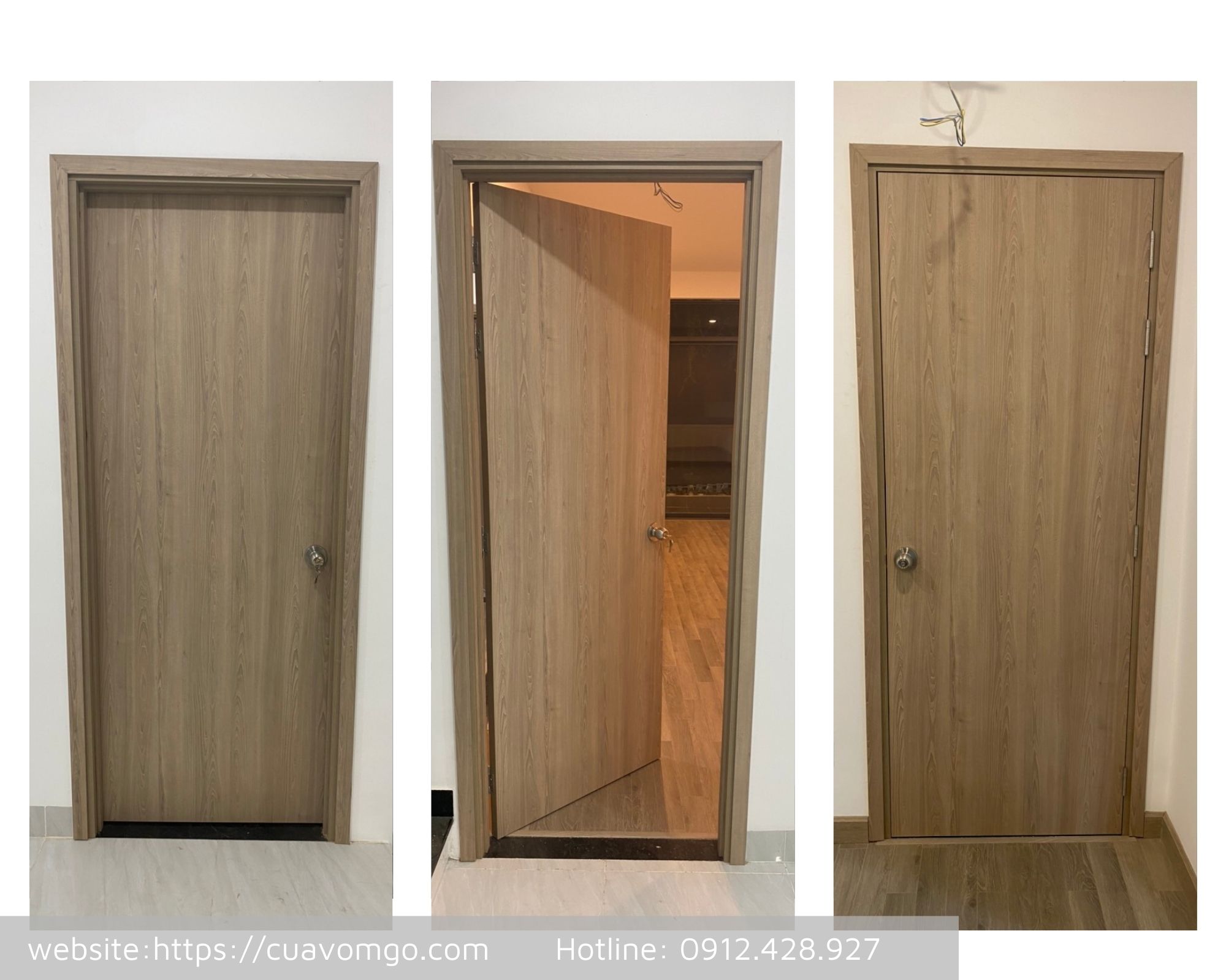 Cửa gỗ công nghiệp MDF tại Bến Tre  Cửa phòng ngủ Melamine