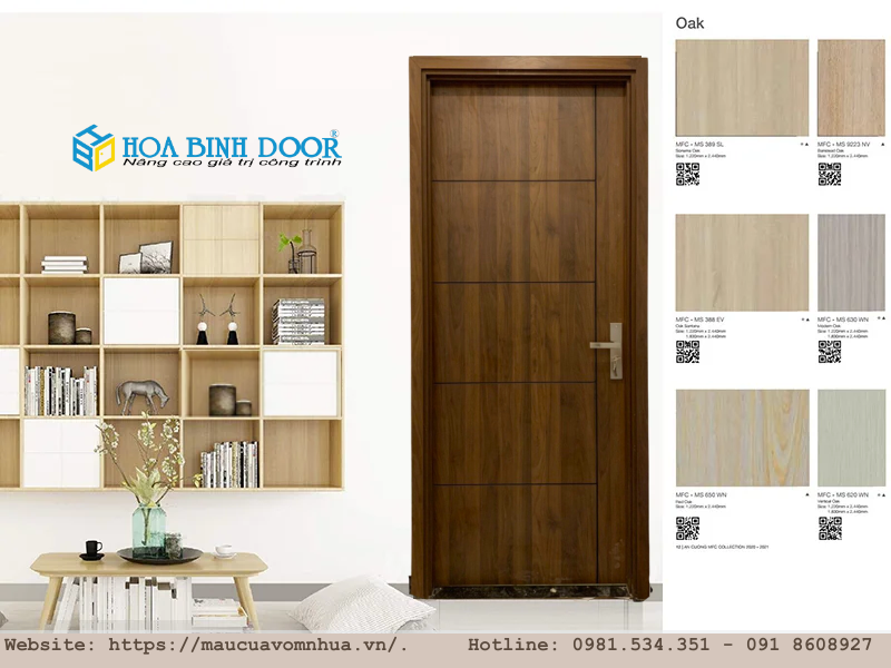 Giá cửa gỗ tại cần giờ - cửa gỗ mdf melamine