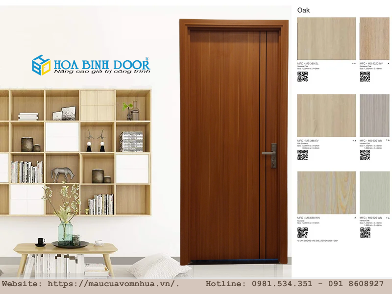 Giá cửa gỗ tại cần giờ - cửa gỗ mdf melamine