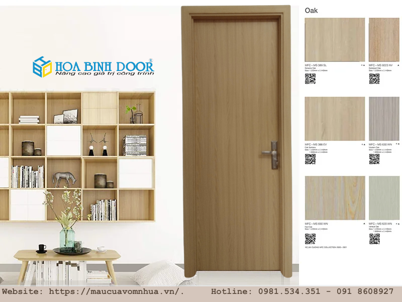 Giá cửa gỗ tại cần giờ - cửa gỗ mdf melamine