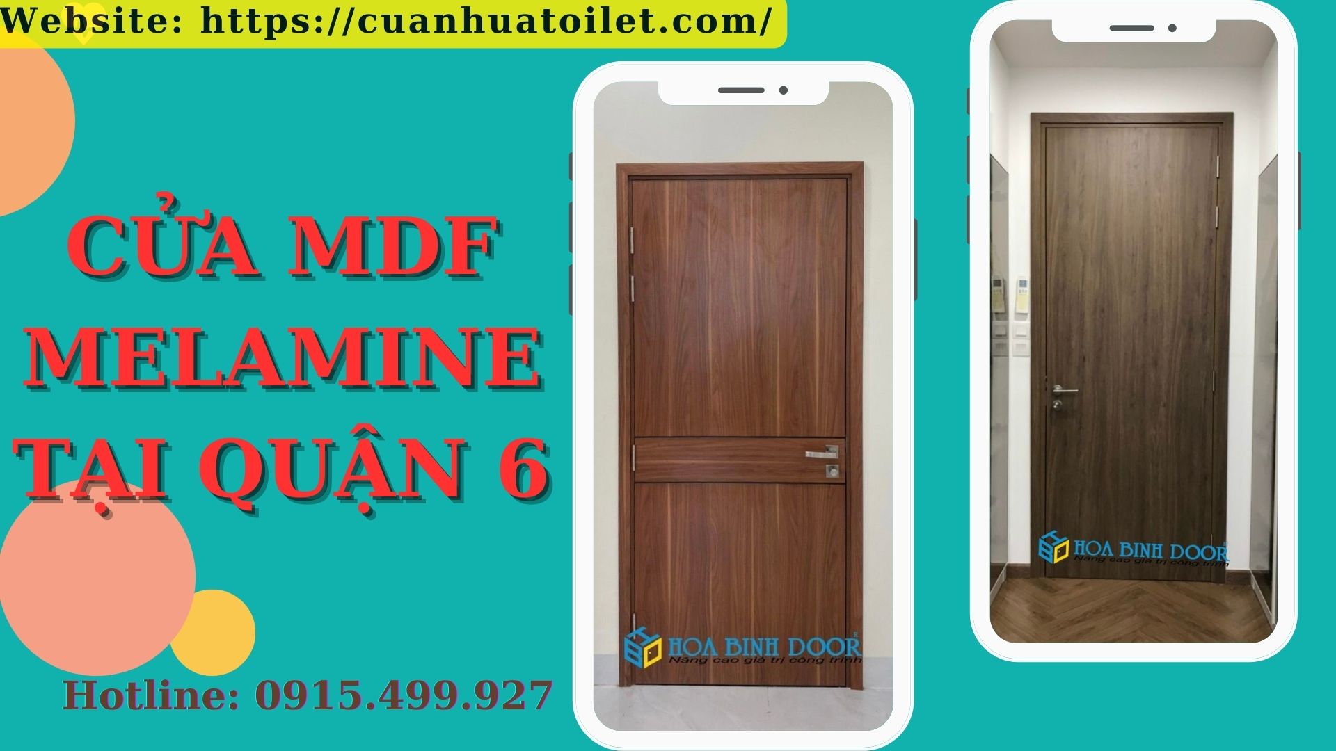 Cửa MDF Melamine tại Quận 6 - Cửa gỗ cao cấp