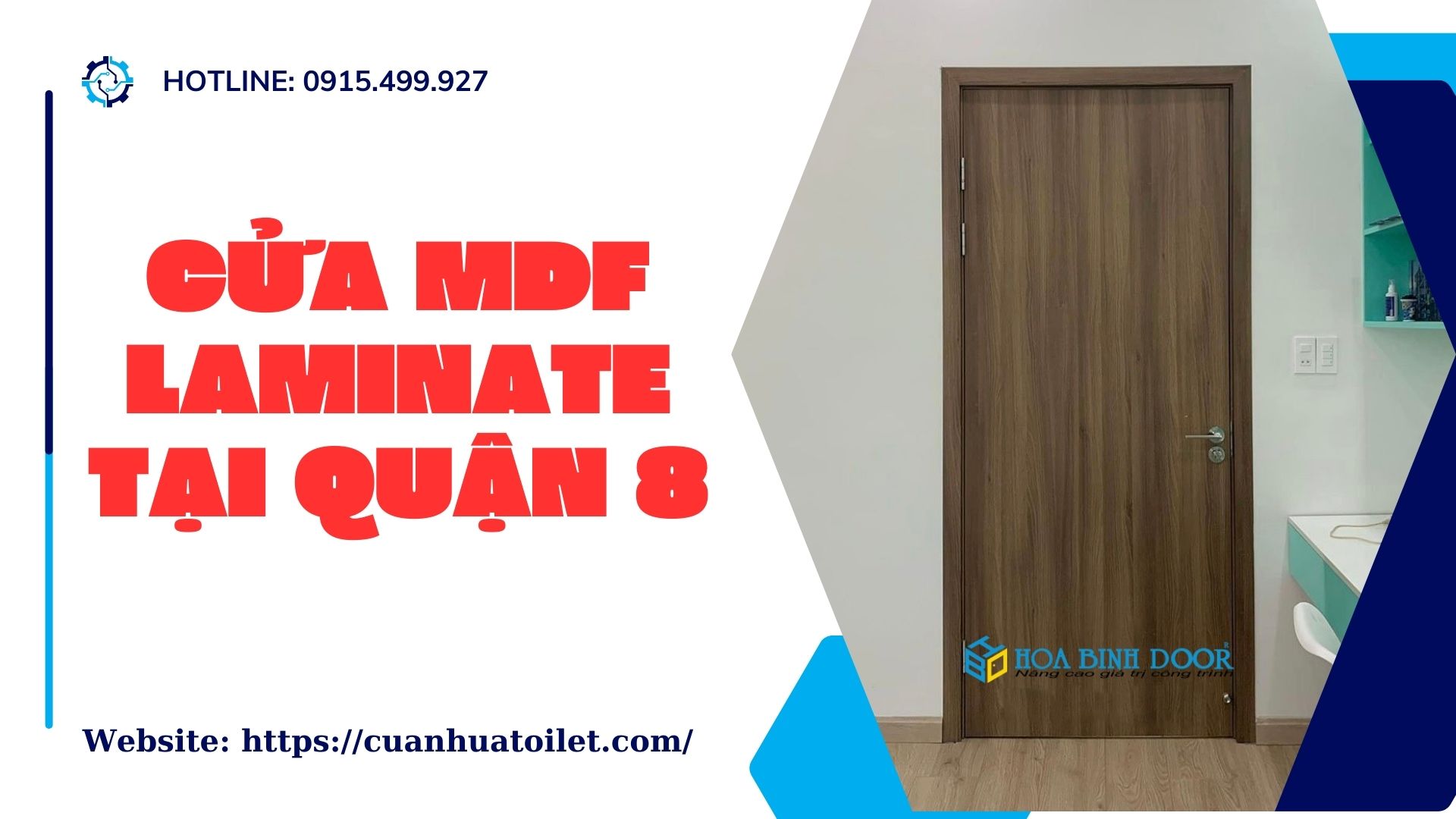 Cửa MDF Laminate tại Quận 8 - Cửa gỗ giá tốt