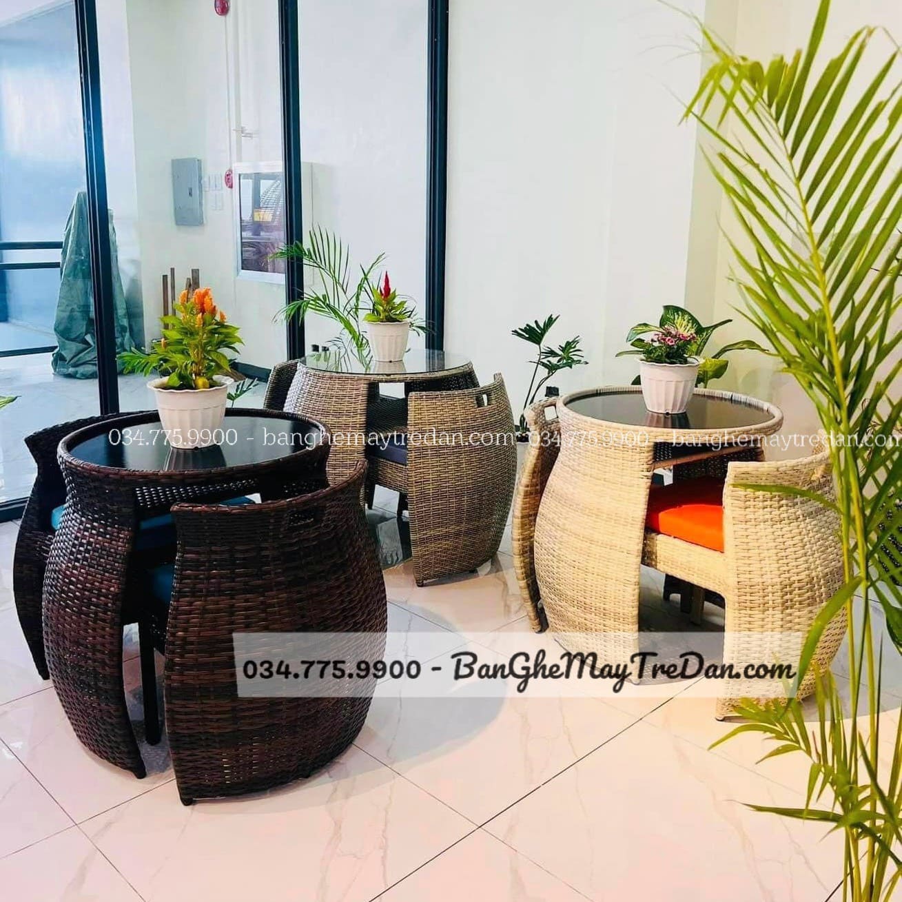 Bàn ghế cafe GN481 tiện lợi và thông minh