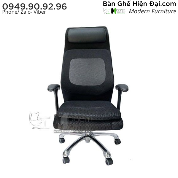 Ghế xoay nhân viên có tựa đầu ngả lưng thư giãn HCM CM4287-M