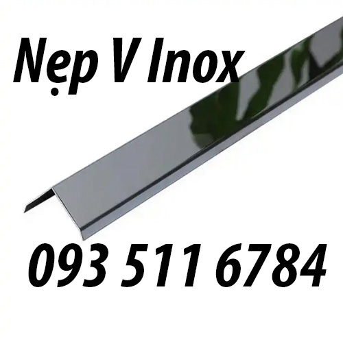 Nẹp góc V ốp tường Inox nhôm Bán nẹp V ốp tường toàn quốc