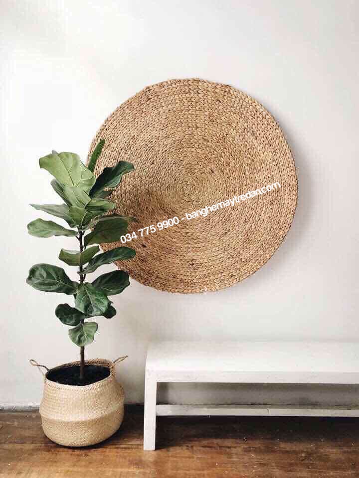 Thảm lục bình hình tròn - Thảm trang trí