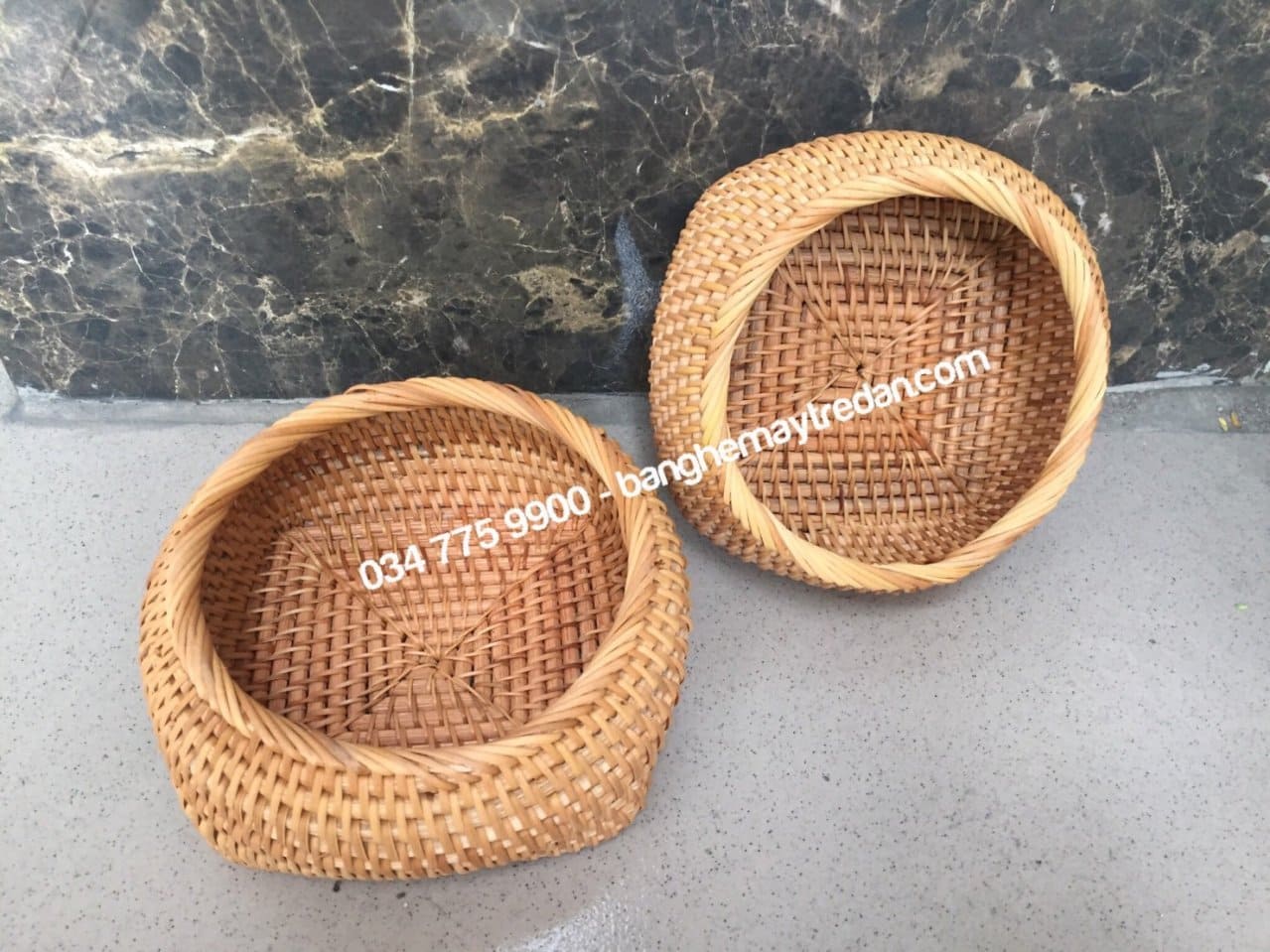 Khay mây xiên, khay để đồ khô - Mây Tre Đan