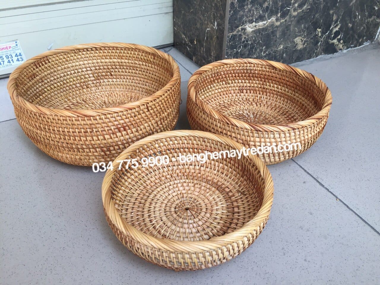 Khay mây xiên, khay để đồ khô - Mây Tre Đan
