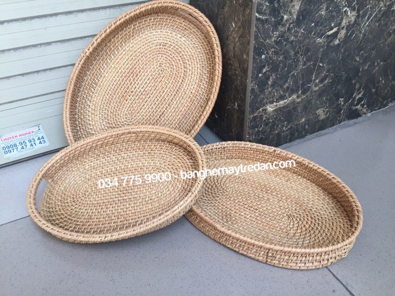 Khay mây xiên, khay để đồ khô - Mây Tre Đan