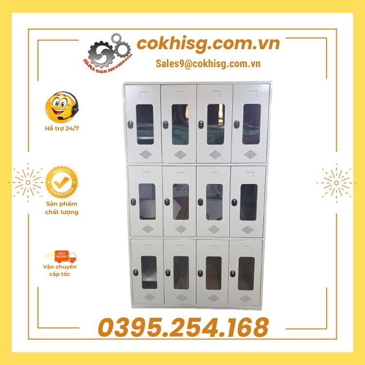 Tủ locker, tủ cá nhân bằng sắt sơn tĩnh điện bền đẹp và chắc chắn