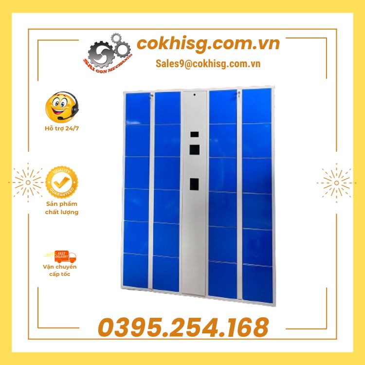 Tủ locker, tủ cá nhân bằng sắt sơn tĩnh điện bền đẹp và chắc chắn