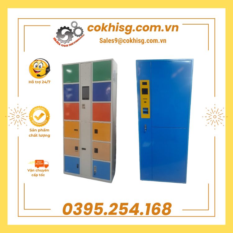 Tủ locker, tủ cá nhân bằng sắt sơn tĩnh điện bền đẹp và chắc chắn