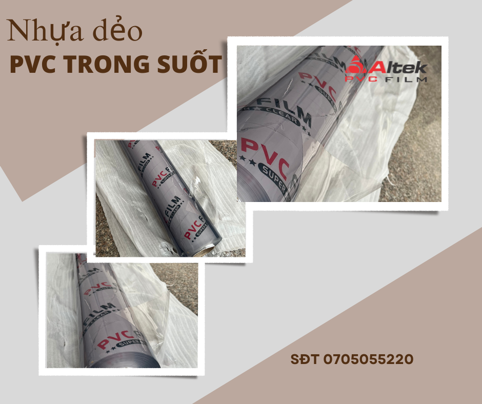 Màng nhựa PVC trong suốt, Cuộn màng nhựa PVC trong suốt