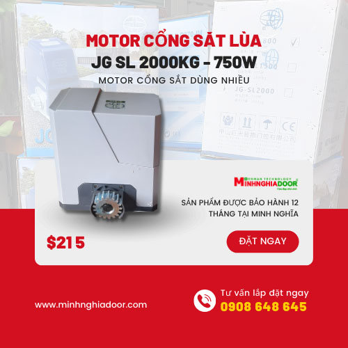 Motor cổng lùa sắt giải pháp hiện đại tốt cho hộ gia đình