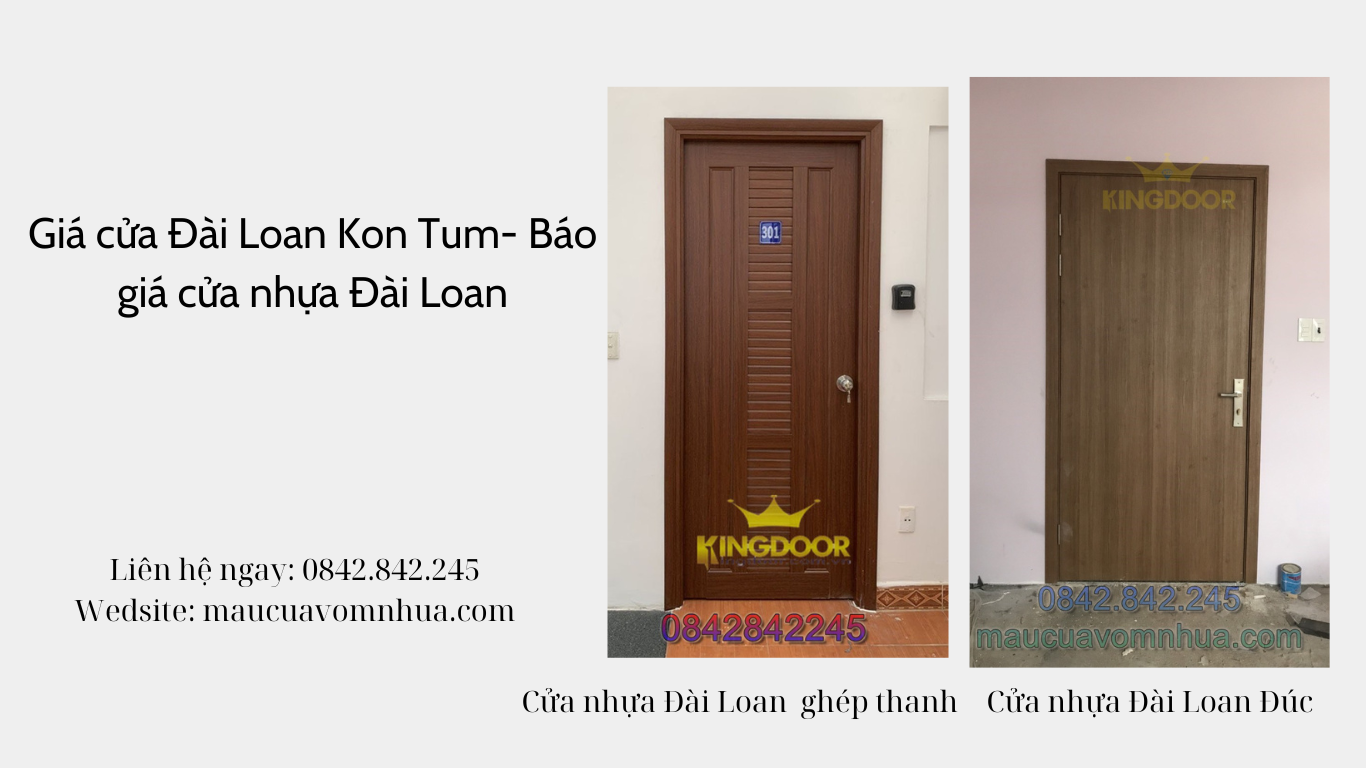 Giá cửa Đài Loan Kon Tum- Báo giá cửa nhựa Đài Loan