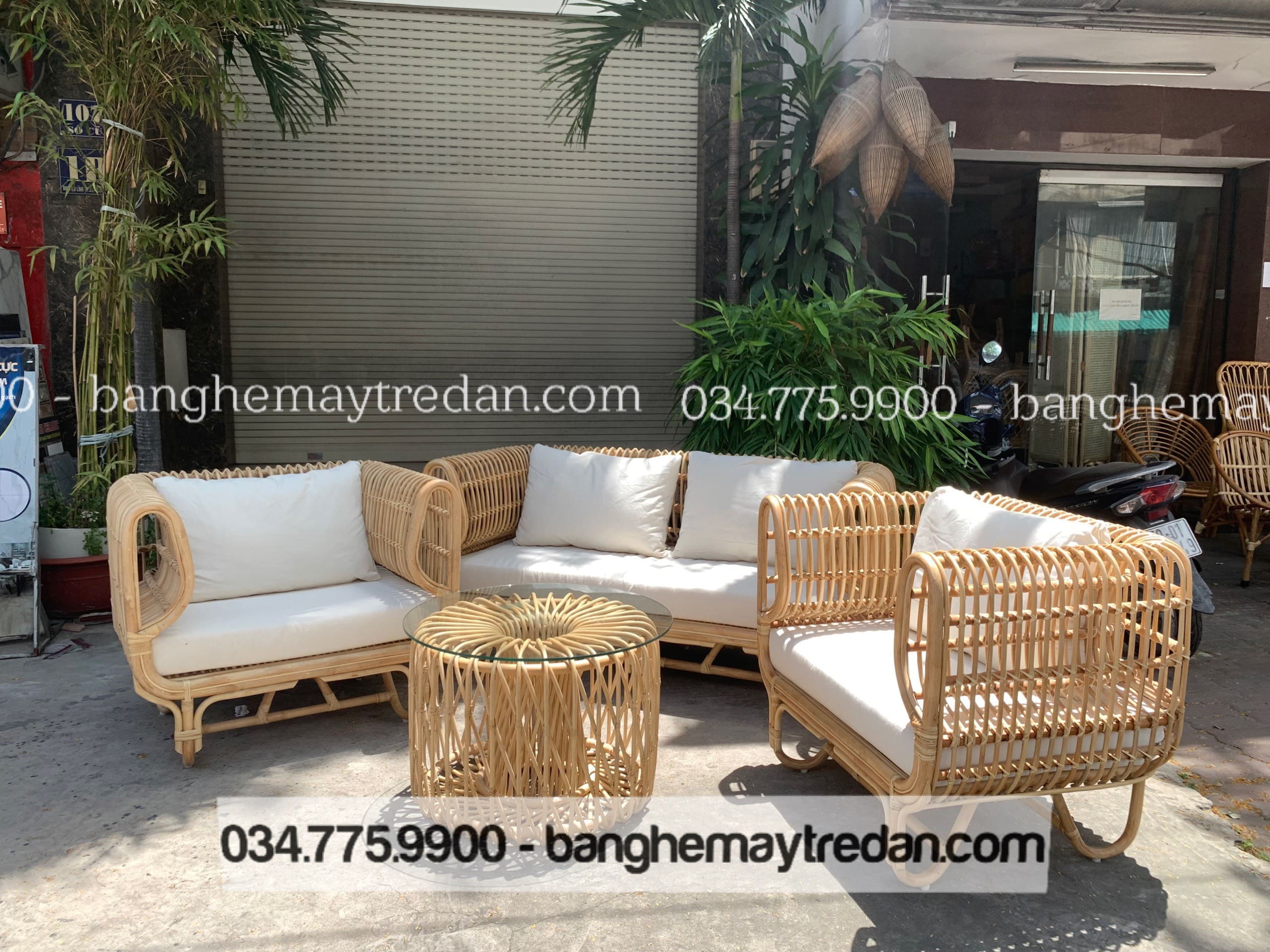 Sofa mây nữ hoàng - Bàn ghế mây tre đan