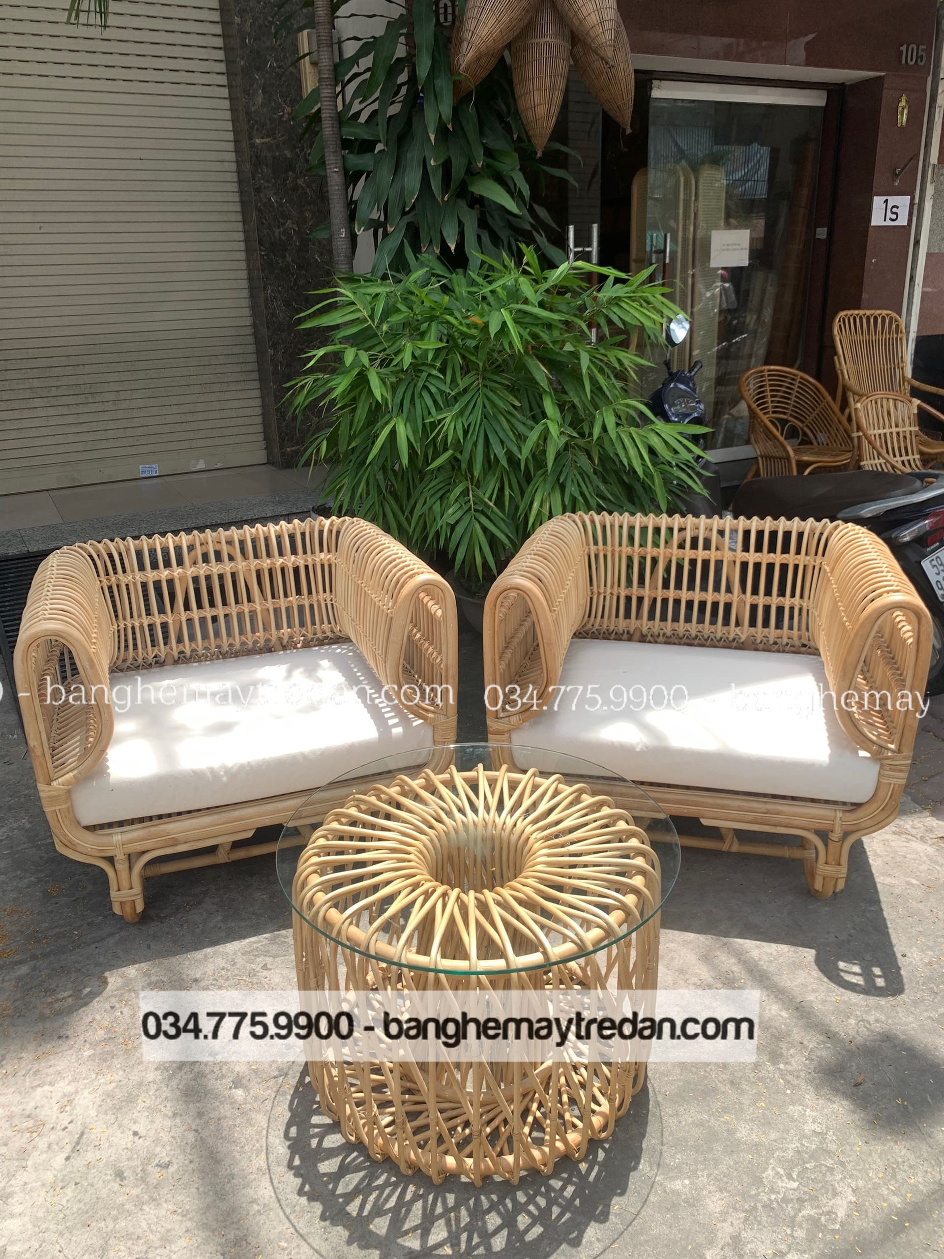 Sofa mây nữ hoàng - Bàn ghế mây tre đan