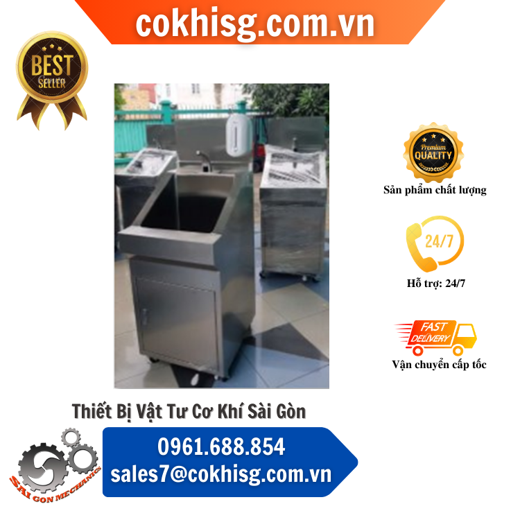 bồn rử tay tiệt trùng inox 304 1 vòi