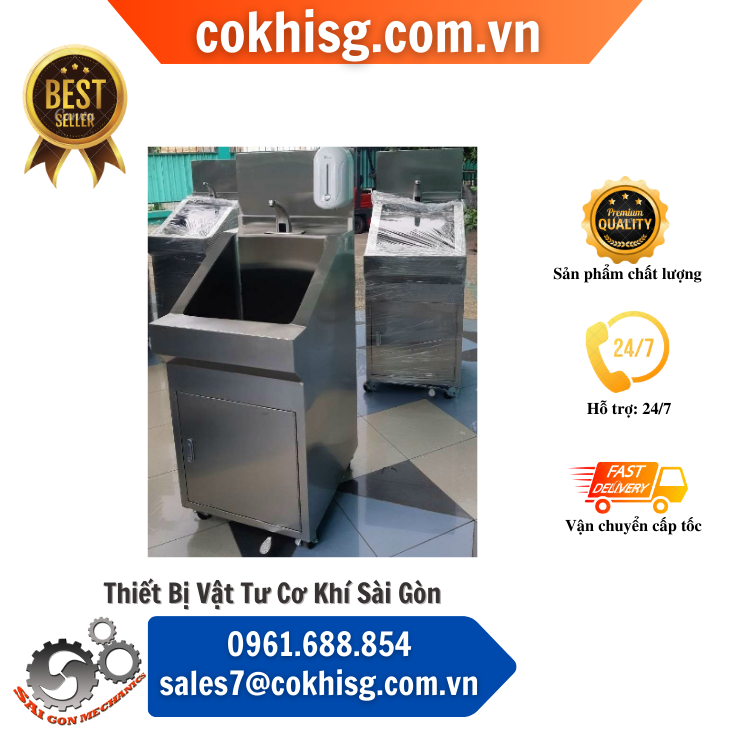 bồn rử tay tiệt trùng inox 304 1 vòi