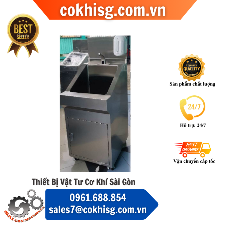 bồn rử tay tiệt trùng inox 304 1 vòi