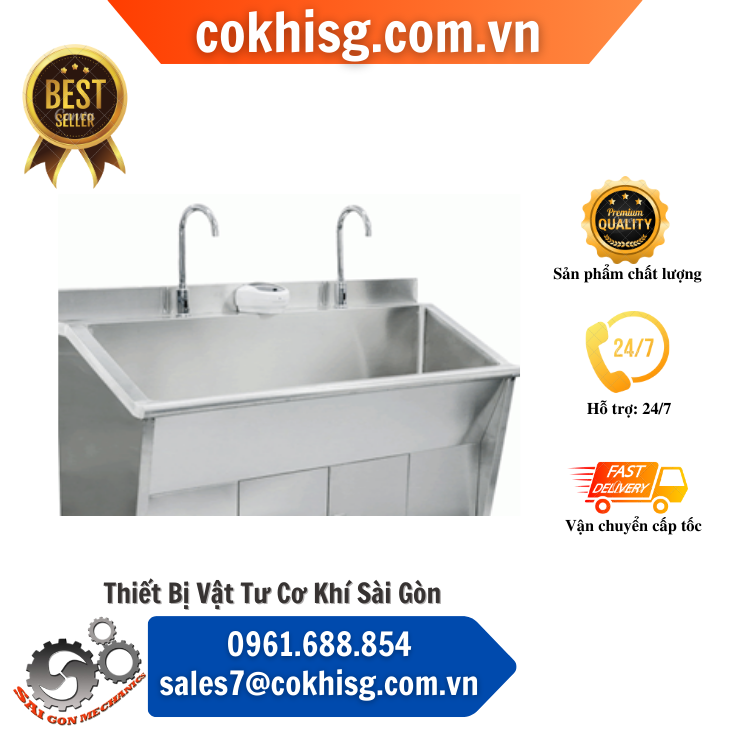 Bồn rửa tay tiệt trùng 2 vòi - CKSG