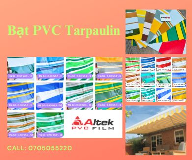 Bạt nhựa PVC Tarpaulin chống cháy.