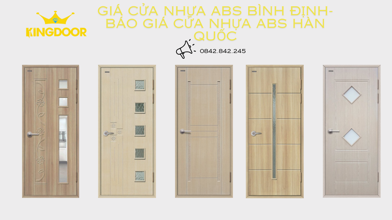 Giá cửa nhựa ABS Bình Định- Báo giá cửa nhựa ABS Hàn Quốc