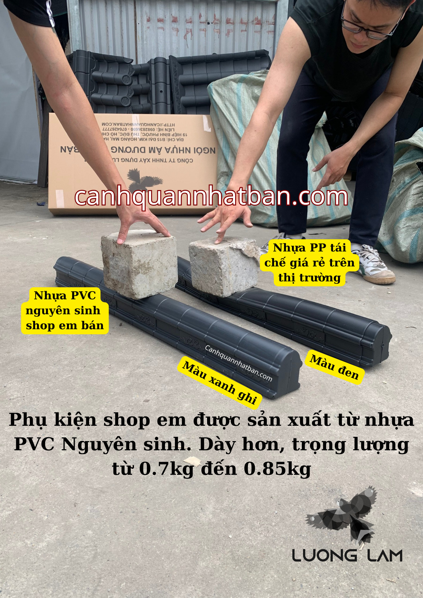 Ngói Nhựa Âm Dương Nhật Bản Chính Hãng Chuẩn nhựa PVC