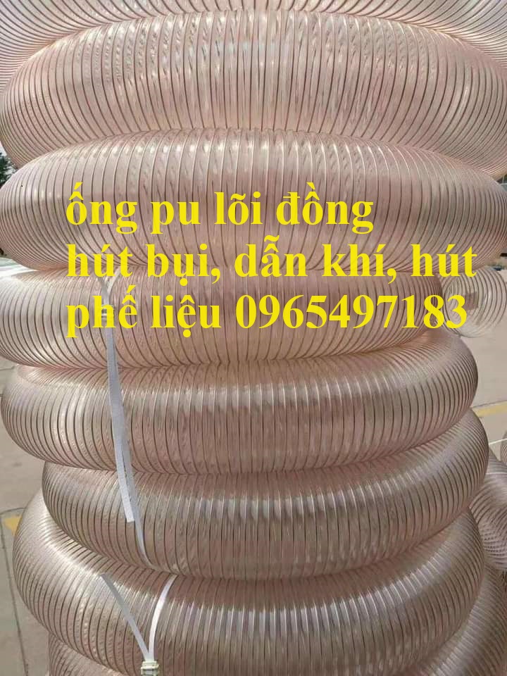 Ống hút bui PU lõi thép mạ đồng phi 40 - phi 450 . Hàng luôn sẵn kho