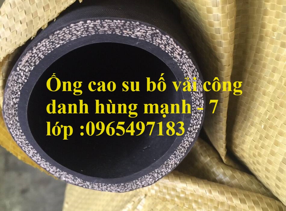 Bán ống cao su bố vải 3 lớp, 5 lớp, 7 lớp có sẵn phi 8 - phi 200