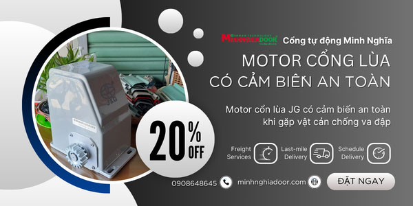 Motor cổng lùa có cảm biến top 1 motor an toàn hiện nay