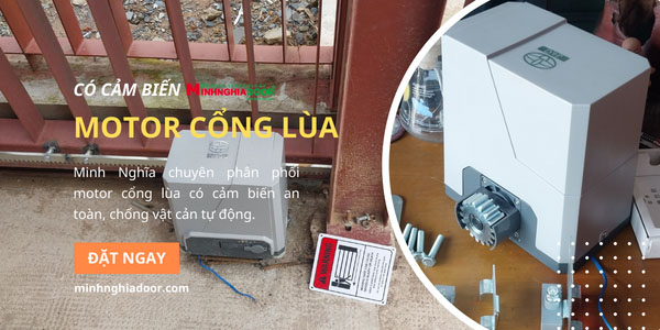 Motor cổng lùa có cảm biến top 1 motor an toàn hiện nay